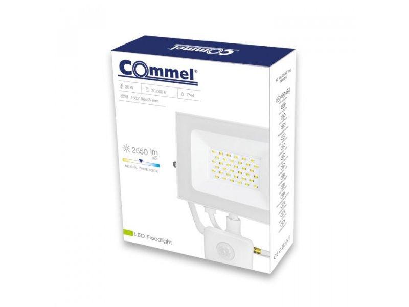 Selected image for COMMEL C307-139 Reflektor, LED, Senzor, 30W 4000K, 2550lm 30kh, Beli