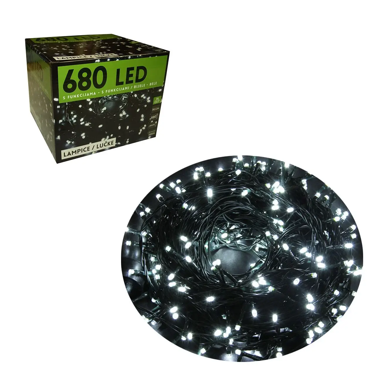 Selected image for DENIS TOYS LED Lampice 680L bele
