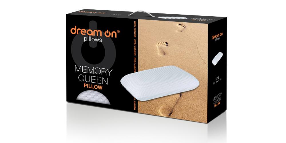 Dream on Memory Queen Jastuk od memorijske pene, 59x39x16 cm