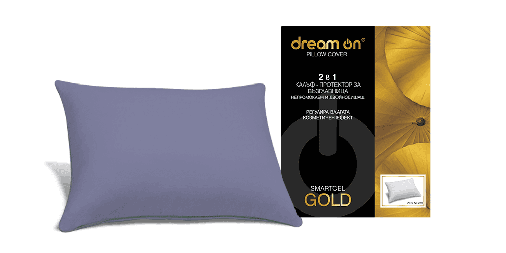 Dream on Smartcel Gold Navlaka za jastuk, Siva, 70x140 cm