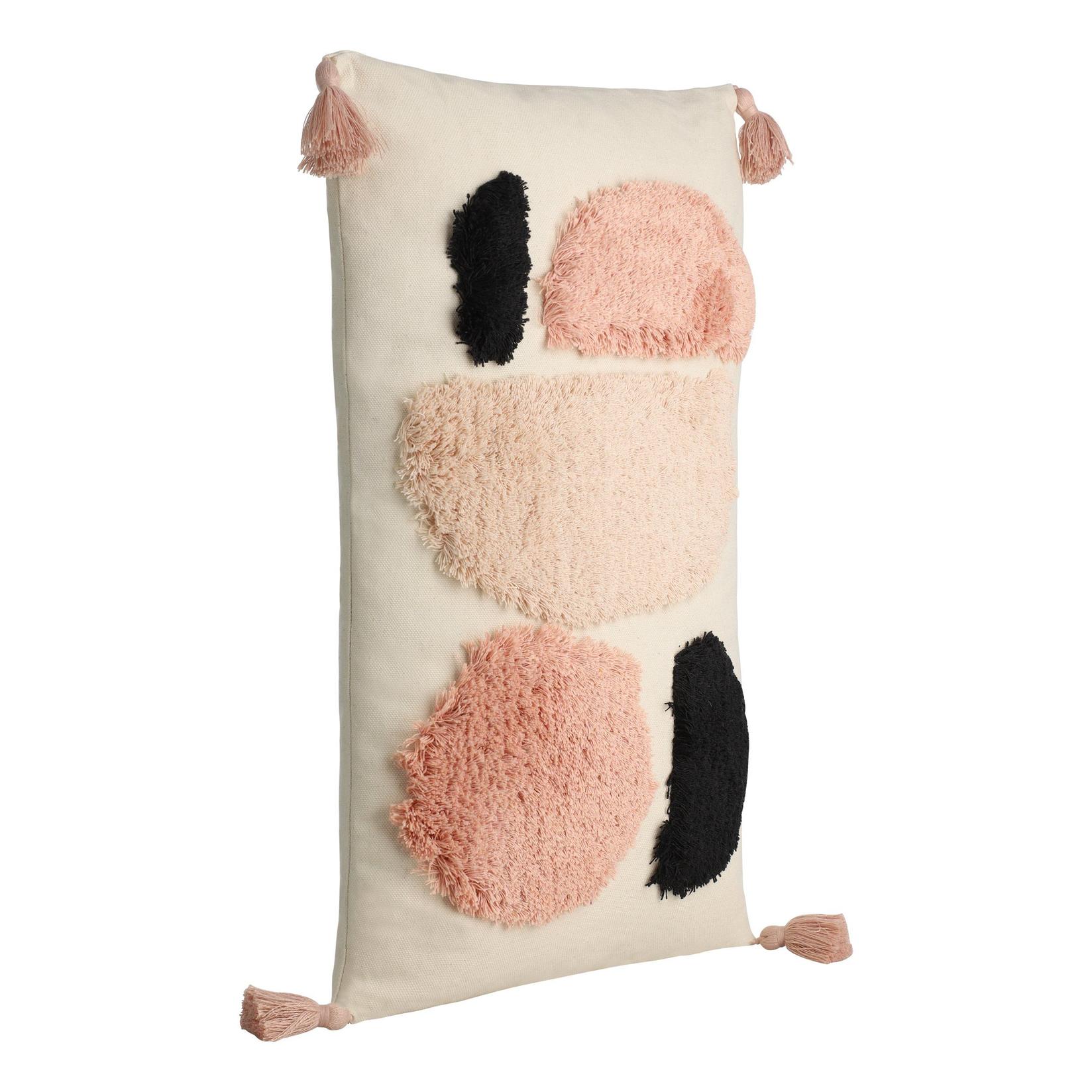 EGLO Dekorativni jastuk Chevery belo-roze