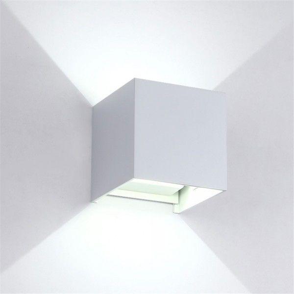 ELMARK LED zidna svetiljka 969 četvrtasta 2x5W 4000K IP54 bela