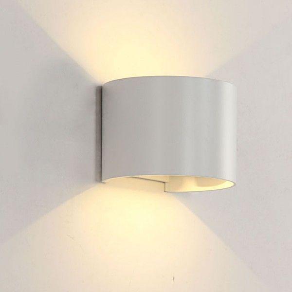 ELMARK LED zidna svetiljka 969 okrugla 2x5W 4000K IP54 bela
