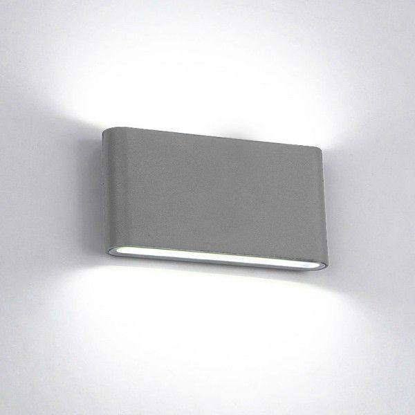 ELMARK LED zidna svetiljka 969 ovalna 2x6W 4000K IP65 siva