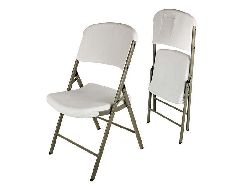 HAUS Sklopiva baštenska stolica bela