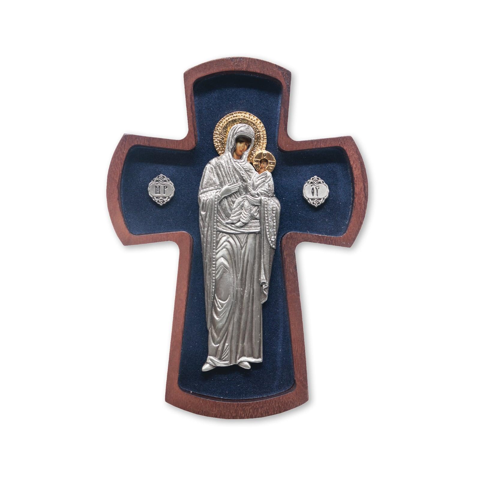 Ikona krst Presveta Bogorodica, 93x150x22mm
