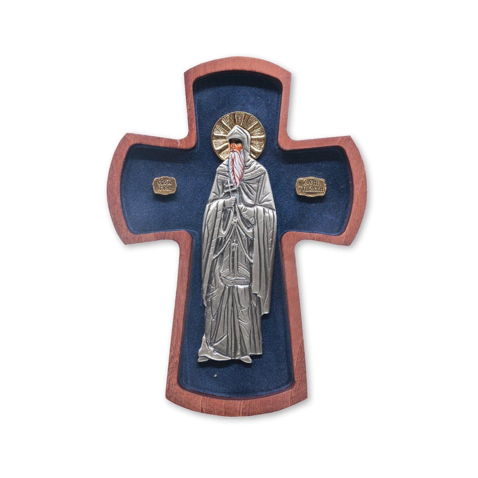 Ikona krst Sveti Zosim Tumanski, 93x150x22mm