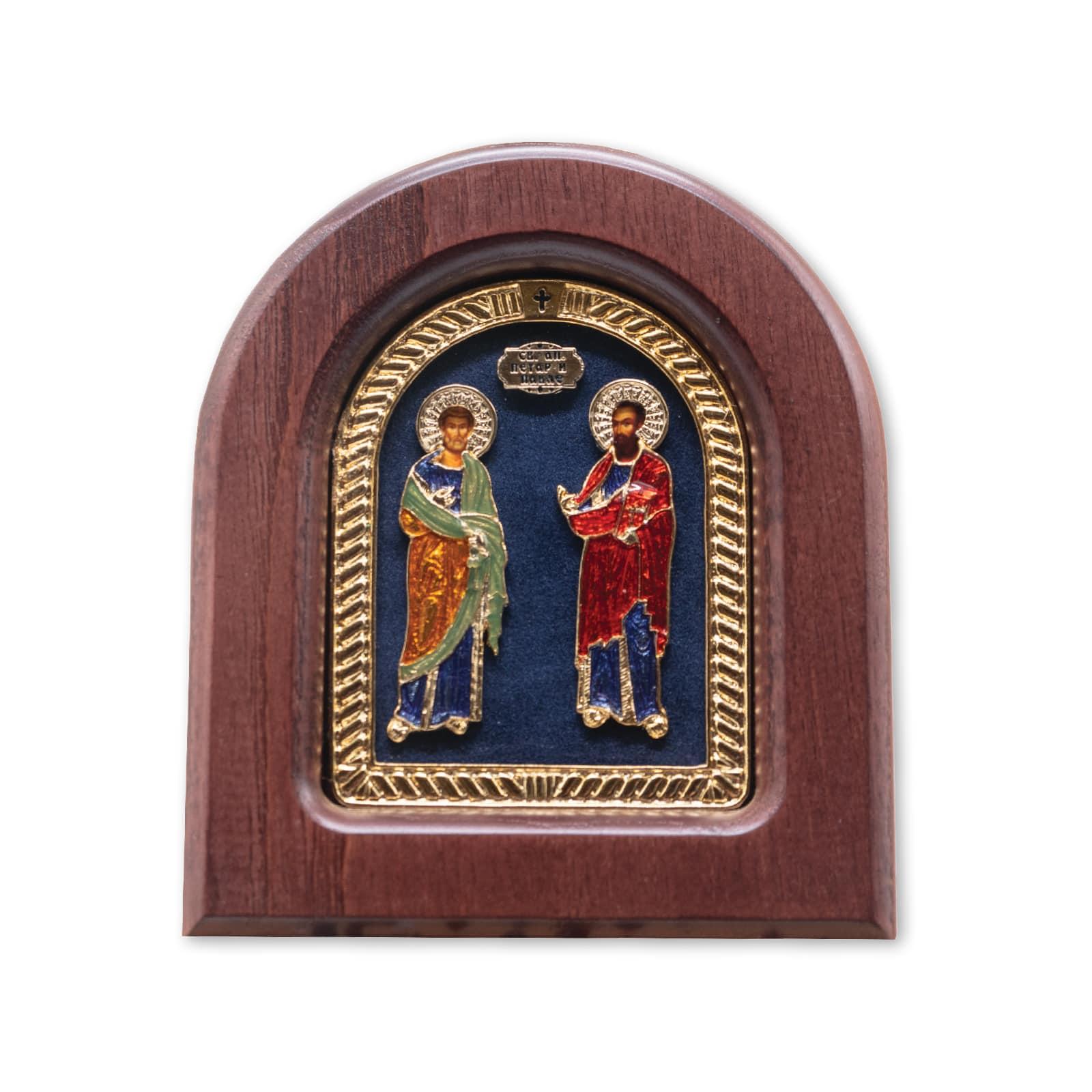 Ikona u drvetu Sveti Apostoli Petar i Pavle, 98x118x22mm