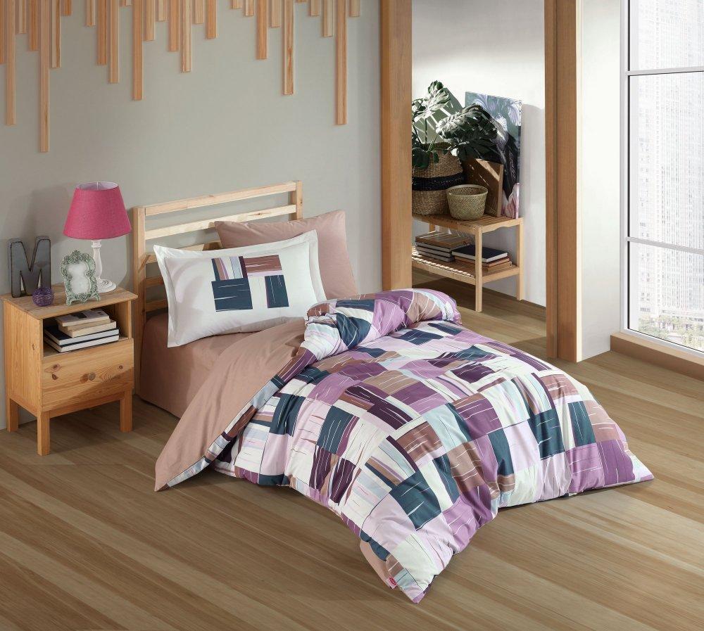 L'Essentiel Maison Poplin komplet posteljina Dream Claret, 160x220cm, Šarena