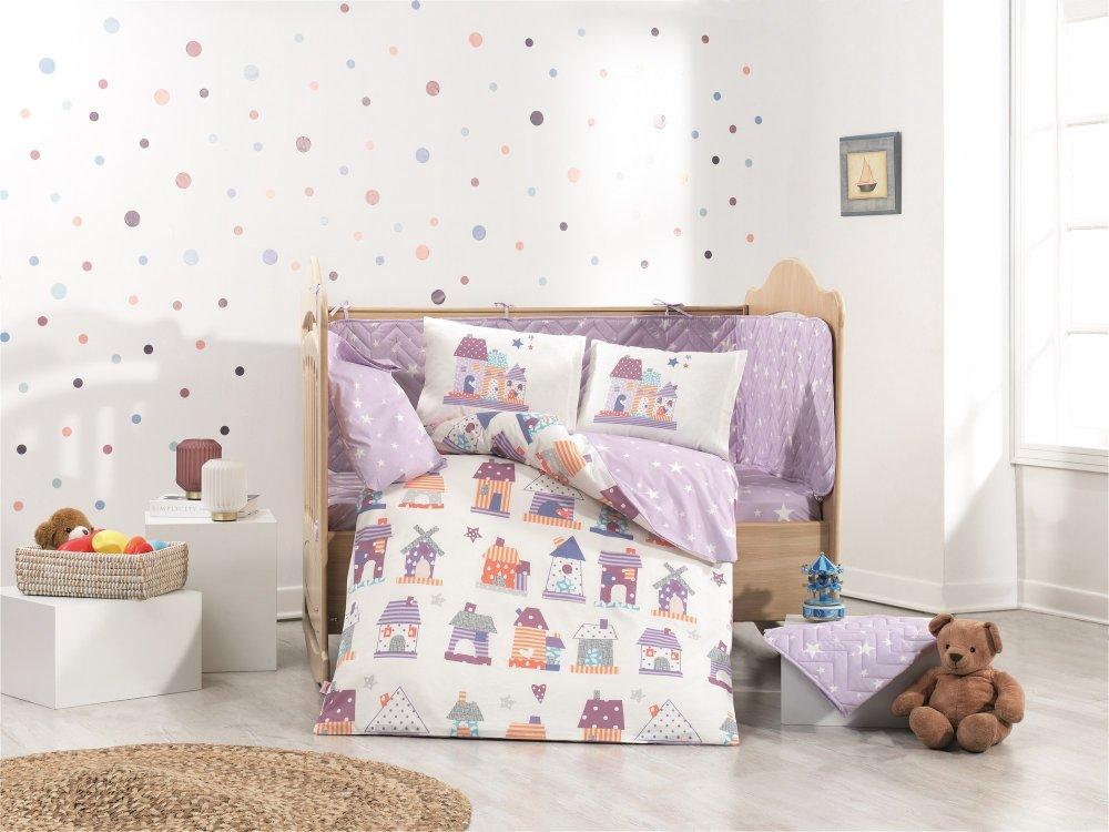 L'Essentiel Maison Poplin komplet posteljina za bebe Felix, 100x150cm, Ljubičasta