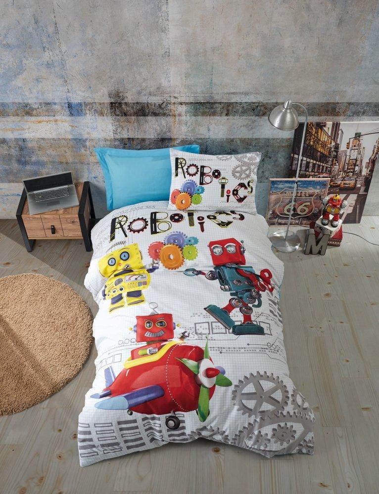 L'Essentiel Maison Ranforce komplet posteljina Robot, Šarena
