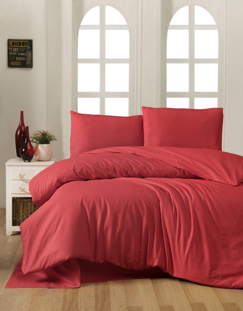 L'Essentiel Maison Ranforce posteljina, 135x200cm, Crvena
