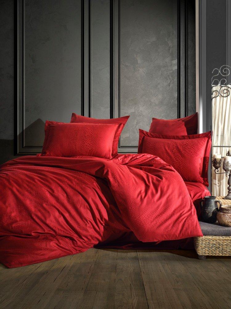L'Essentiel Maison Satenska posteljina Austin Red, 200x220cm, Crvena