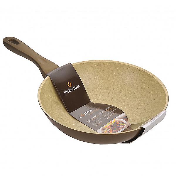 LORME Tiganj premium wok granit 28cm braon