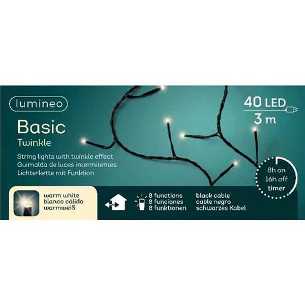Selected image for LUMINEO Lampice za jelku sa 40 LED dioda toplo belih 300cm