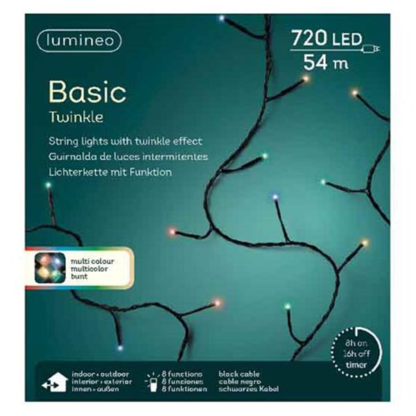 LUMINEO Lampice za jelku sa 720 LED dioda Multicolor 5400cm