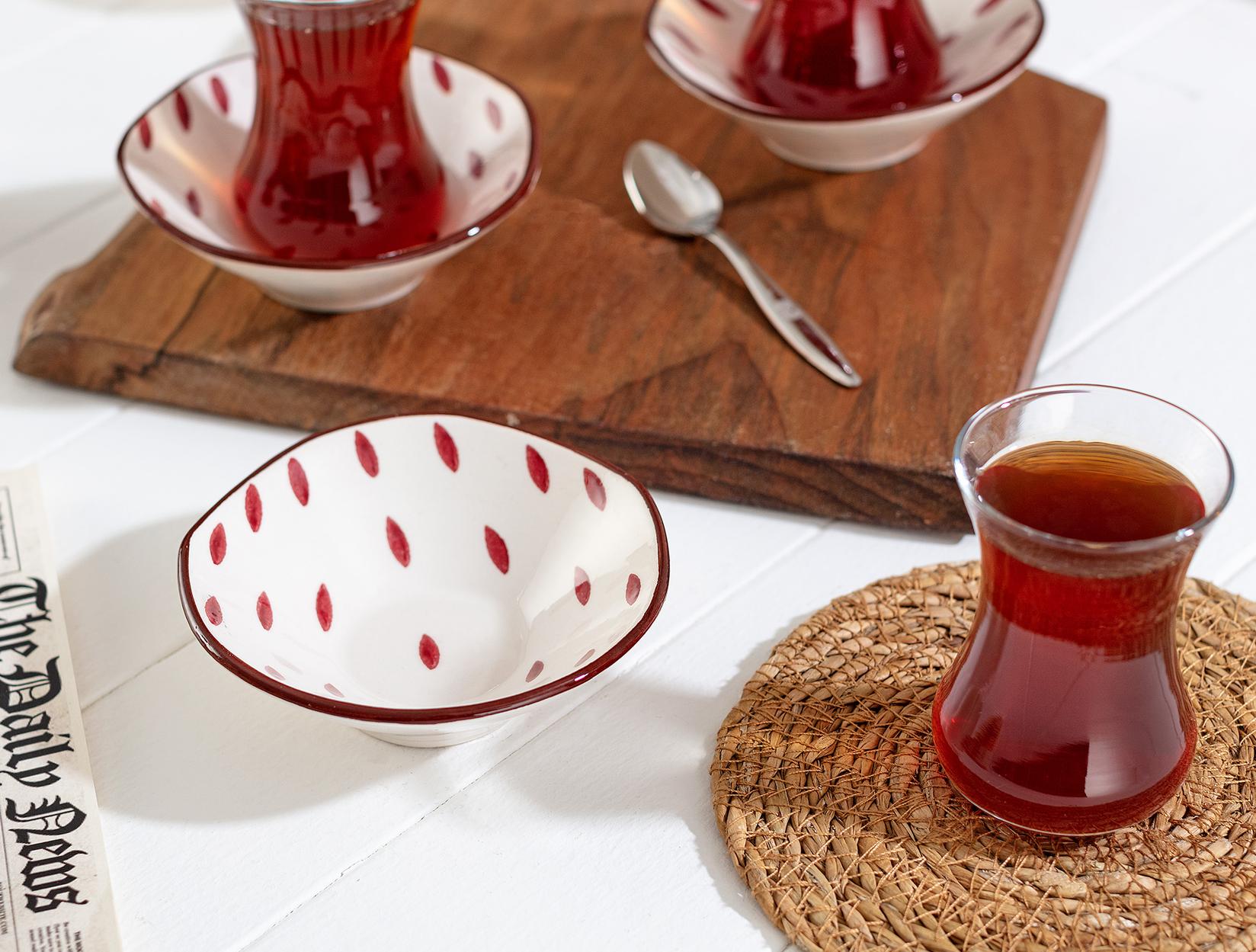 Selected image for MADAME COCO Vie Rouge Set čaša za čaj, 8kom, 108ml