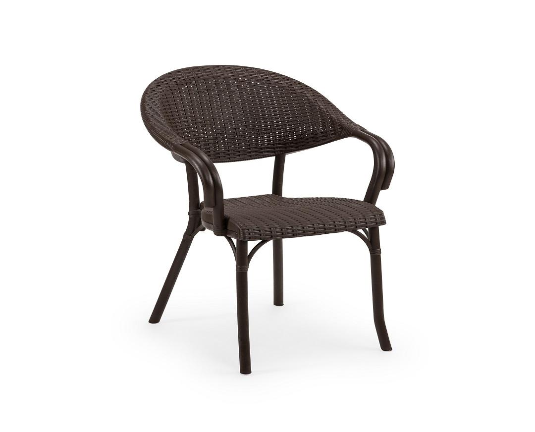 Matis Flash-R Wenge Baštenska stolica, 58x54x83cm, Tamnobraon