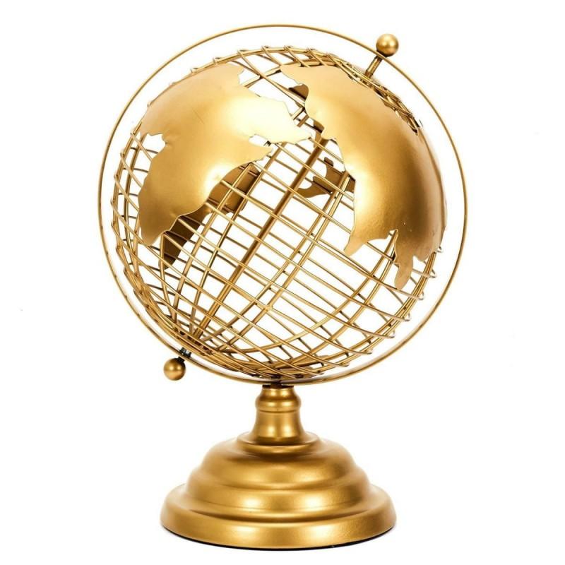 Metalni globus Deco zlatni