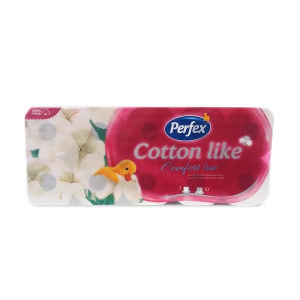 Perfex Cotton like Comfort line Toalet papir, 3 sloja, 10 rolni