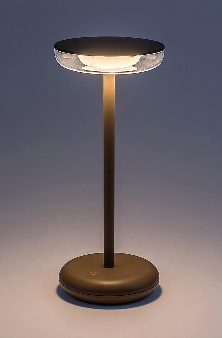 Selected image for RABALUX Konin Spoljna stona lampa, Punjiva, LED, IP44, 6W, 60lm, Braon
