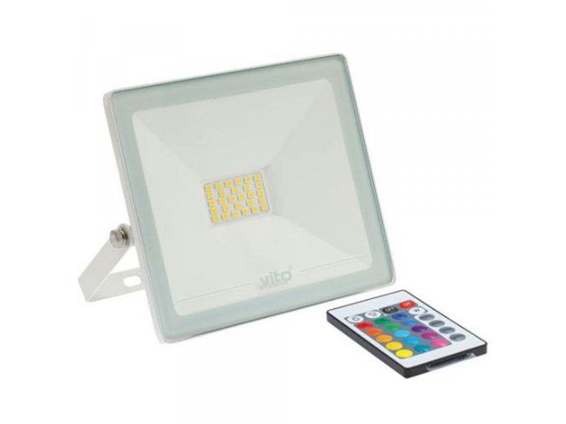 VITO LED Reflektor /indus/20W/RGB/IP65/daljinski