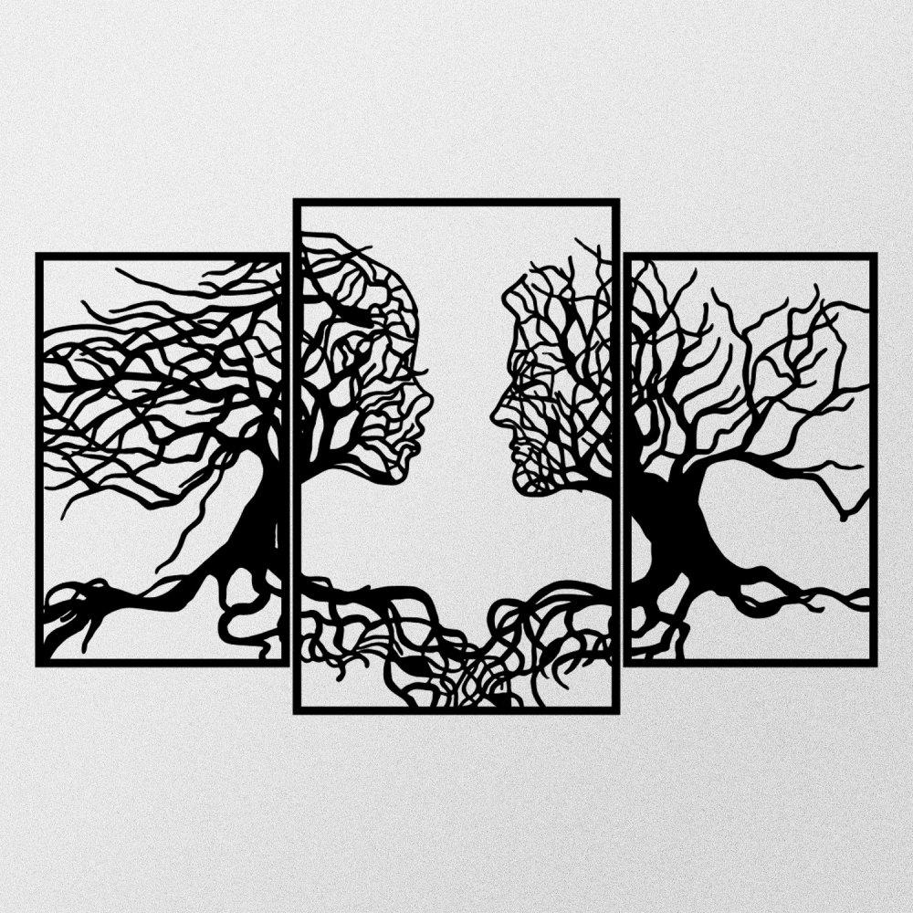 Selected image for Wallxpert Love Tree 1 Zidna dekoracija, 116x71 cm