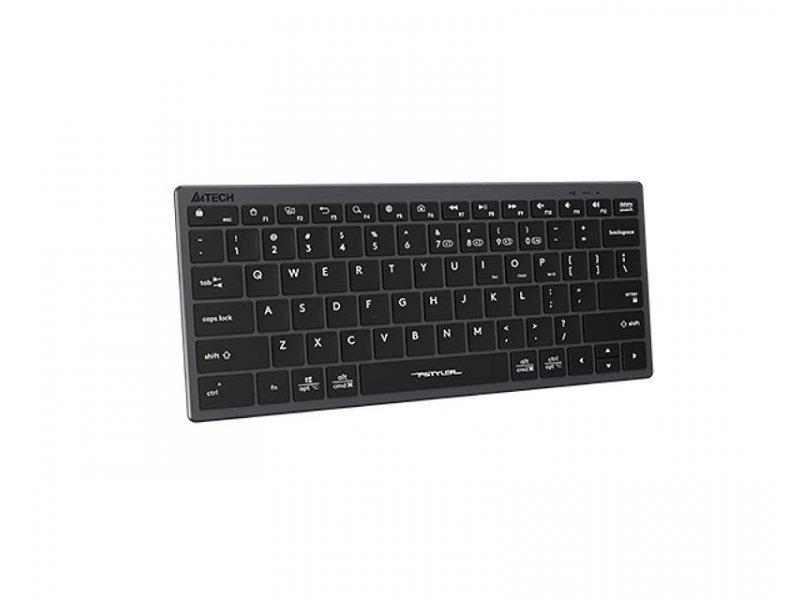Selected image for A4 TECH BX51C FSTYLER Tastatura, Membranska, Bluetooth bežično povezivanje, US, Siva