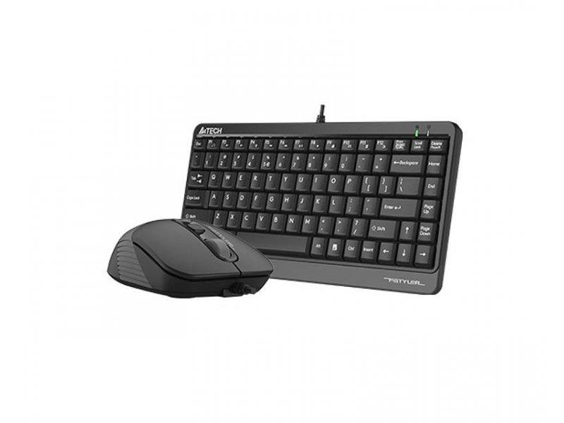 A4 TECH F1110 FSTYLER Set Tastatura + miš, Žično povezivanje, US, Crni