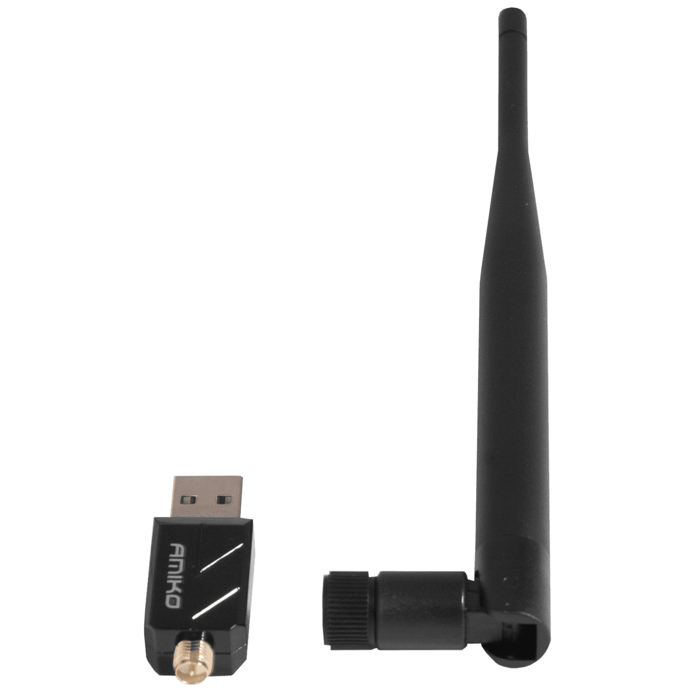 AMIKO Wi-Fi mrežna kartica, USB, 2.4 GHz, 5 dB, 150 Mbps, Crna