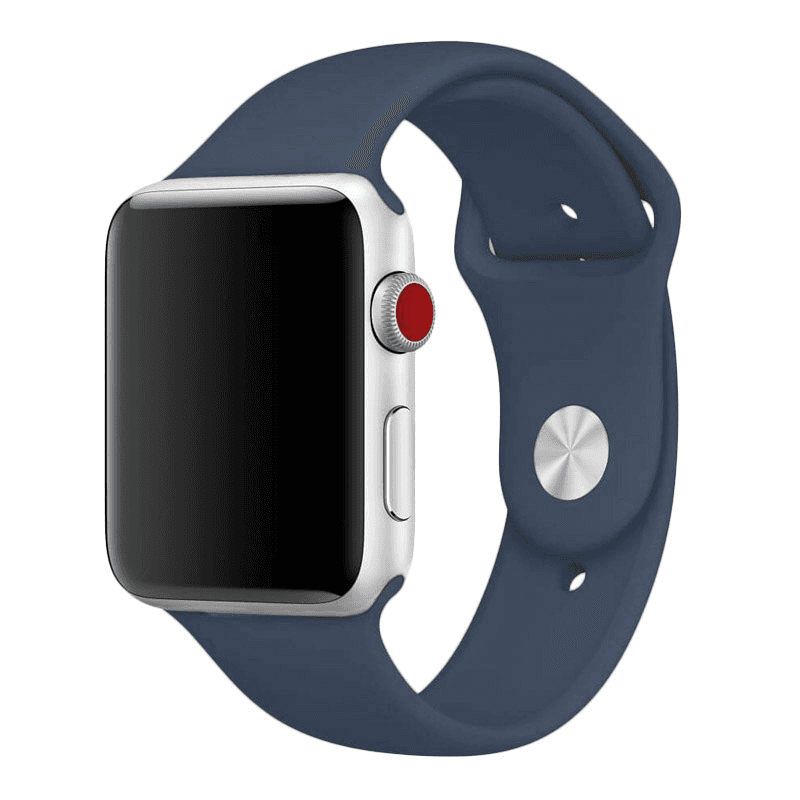 Selected image for Apple Watch Silikonska Narukvica blue/ gray M/ L 42/ 44/ 45mm