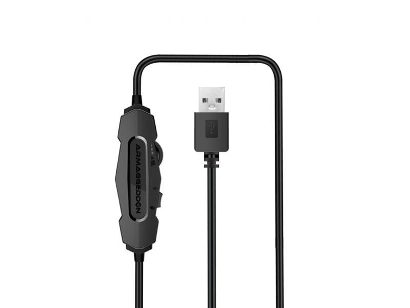 Selected image for ARMAGGEDDON Nuke 5 USB 7.1 Surround Gaming Headset (4818)