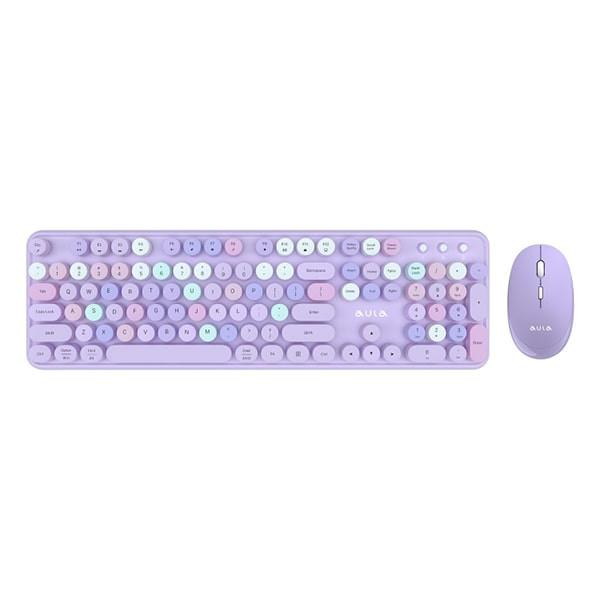 Selected image for Aula AC306 Purple combo Tastatura i miš, 2.4G