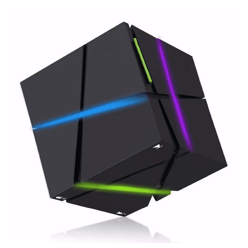 Bluetooth zvučnik LED Magic Cube minI crni