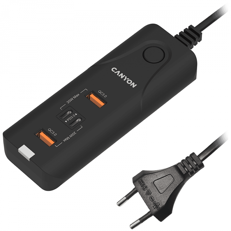 CANYON Adapter, 1.1m, USB/USB-C, 40V, Crni