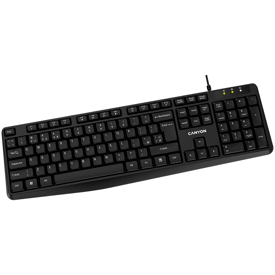CANYON Tastatura KB-1 YU USB 1.5m  crna