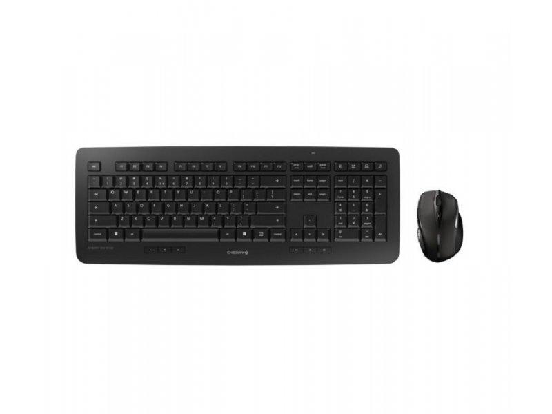 CHERRY DW-5100 Set Tastatura + miš, USB bežično povezivanje, 1.750 dpi, Crni