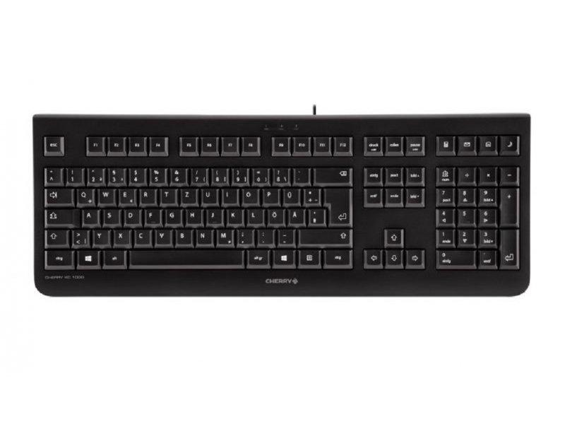 CHERRY KC-1000 Tastatura, Membranska, Žično povezivanje, USB, Crna