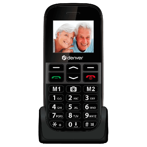 Selected image for DENVER BAS-18500MEB Mobilni Telefon, 2G, Dual SIM, 1.77", Crni