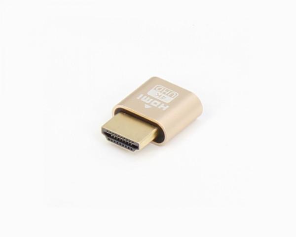 E-GREEN Adapter HDMI 4K Dummy zlatni