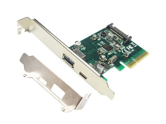 Selected image for E-GREEN PCI-Express kartica na USB 3.1 Tip A + USB-C Host Controler (Asmedia 1142)