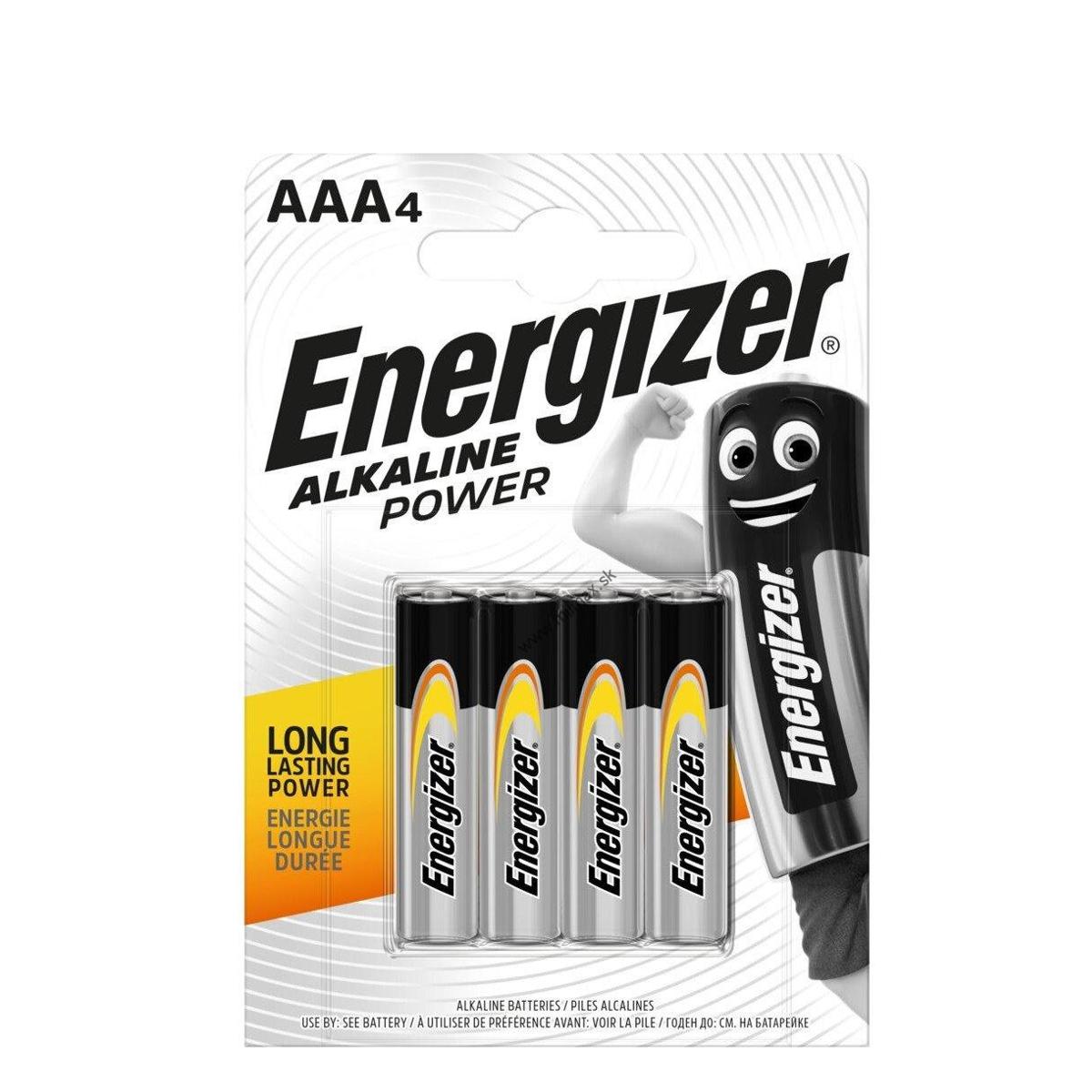 ENERGIZER Alkalne baterije AAA 4/1