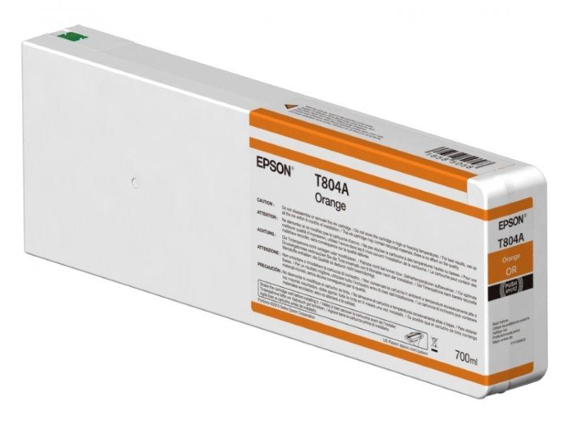 EPSON T804A00 UltraChrome HDX Kertridž, Narandžasti, 700ml