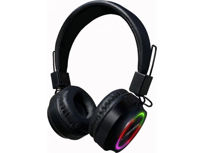 ESPERANZA Bluetooth slušalice RGB EH219K crne