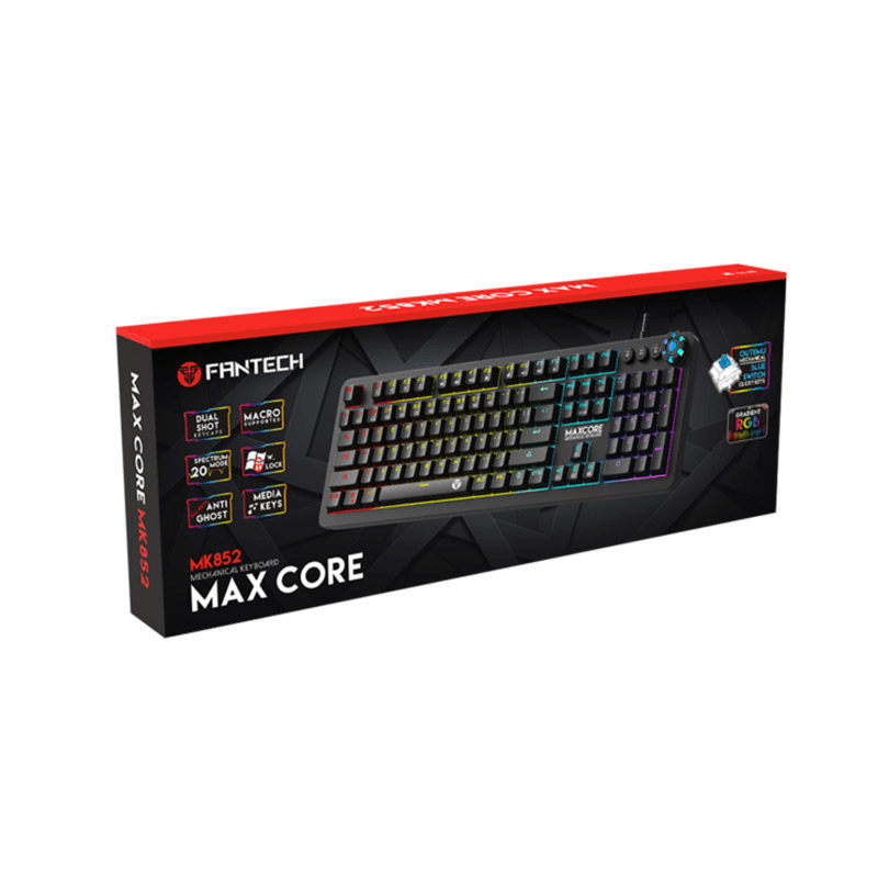 Selected image for FANTECH Tastatura mehanička Gaming MK852 RGB Max Core crna (brown switch)