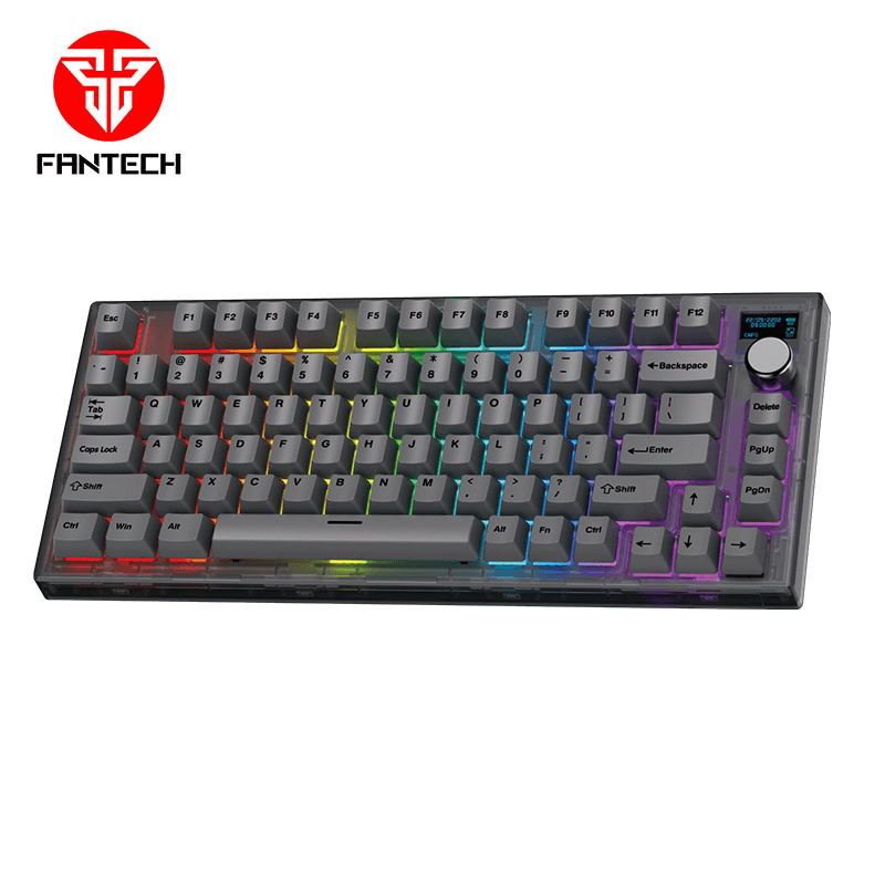 Selected image for FANTECH Tastatura Mehanička Gaming MK910 RGB PBT MaxFit 81 Frost Wireless crna (yellow switch)