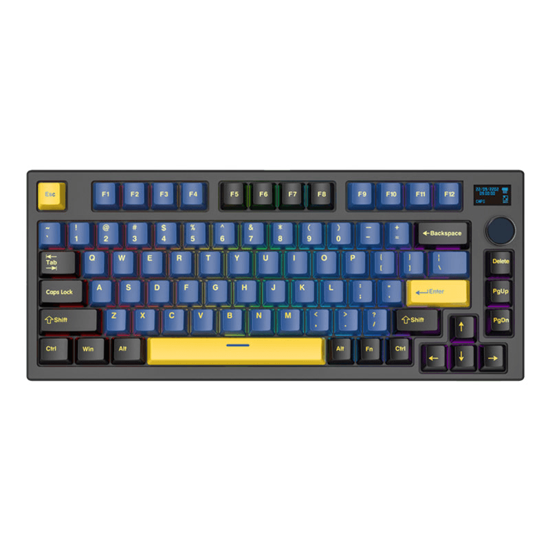 Selected image for FANTECH Tastatura Mehanička Gaming MK910 RGB Vibe Maxfit 81 Grand Cobalt Wireless (Yellow switch)