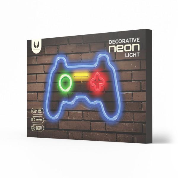Selected image for FOREVER LIGHT FPNE03X Neon svetlo Plexi LED Gamepad, Multicolor