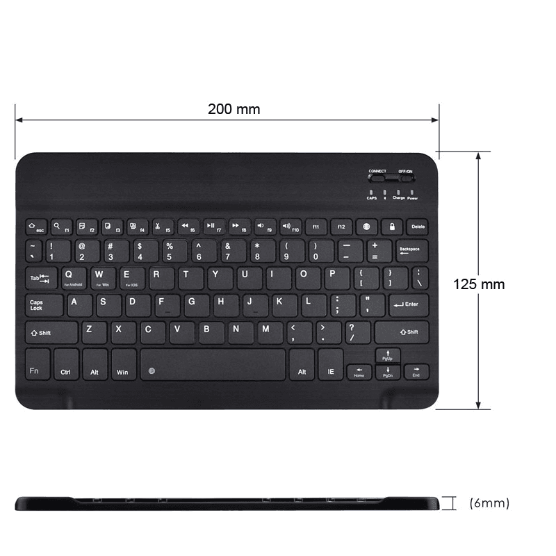 Selected image for Futrola za tablet Uni 7 in sa Bluetooth tastaturom crna