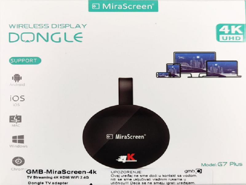 Selected image for GEMBIRD Adapter za bežicni ekran Miracast 4K Wifi Dongle TV, Crni